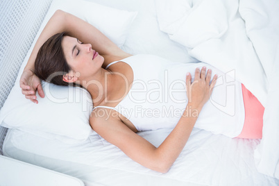 Peaceful woman sleeping