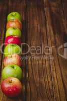 Fresh colorful apples