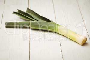 Raw leek