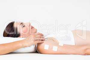 Woman having electrotherapy