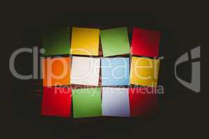 Colorful sticky post its