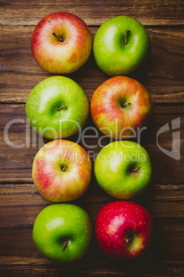 Fresh colorful apples