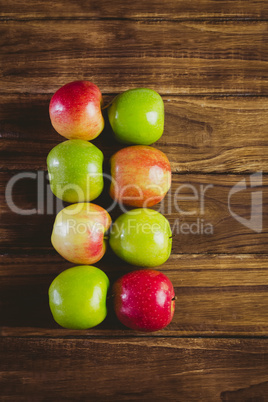 Fresh colorful apples