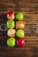 Fresh colorful apples