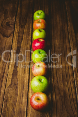 Fresh colorful apples