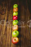 Fresh colorful apples