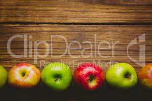 Fresh colorful apples