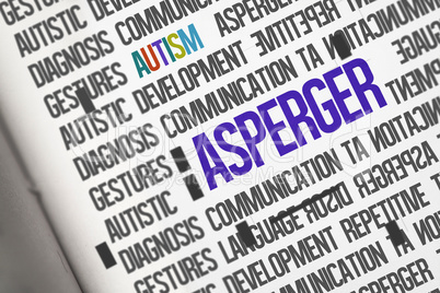 Asperger against open book