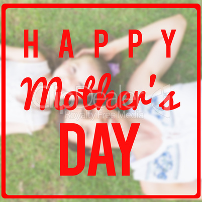 Composite image of mothers day greeting