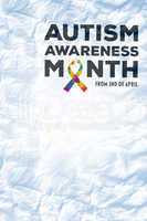 Composite image of autism awareness month