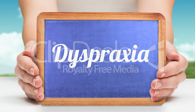 Dyspraxia against field and sky