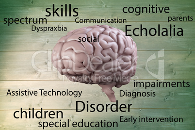 Composite image of autism terms