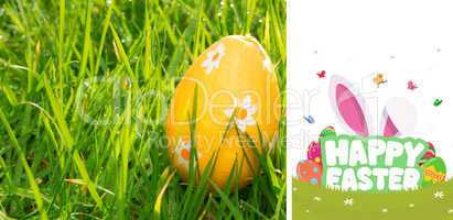 Composite image of happy easter graphic