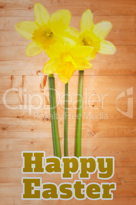 Composite image of happy easter