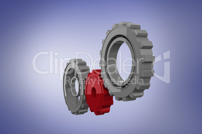 Composite image of cogs and wheels Composite image of cogs and wheels