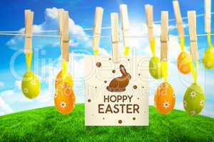 Composite image of happy easter graphic