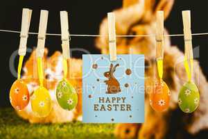 Composite image of happy easter graphic