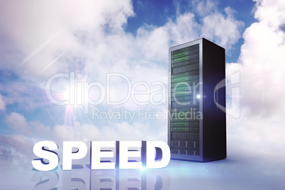 Composite image of speed