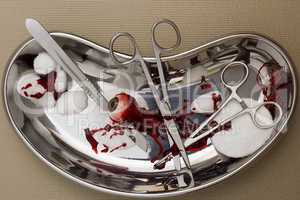 Surgical instruments with a remote human eye