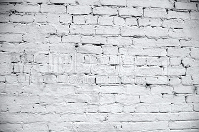 Vintage white background brickwall