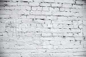 Vintage white background brickwall