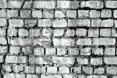 Vintage white background brickwall