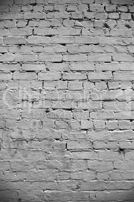 Vintage white background brickwall