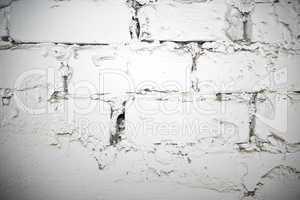 Vintage white background brickwall