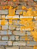 colored brick wall texture