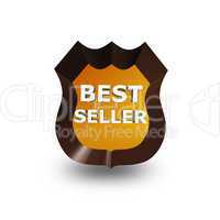 best seller icon on white