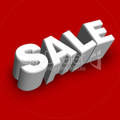 hot Sale sign on red