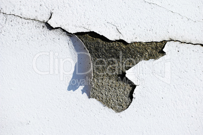 Grunge white peeling paint background texture