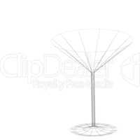 The stylized wine glass for fault