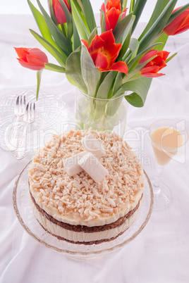 cheese almond cake