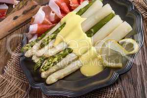 Asparagus with ham