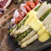 Asparagus with ham