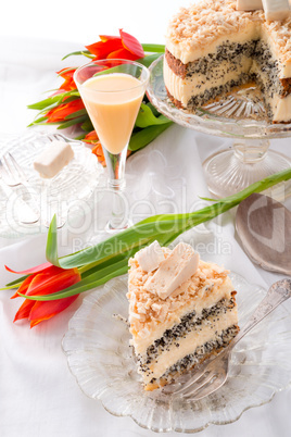 cheese almond cake