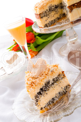 cheese almond cake