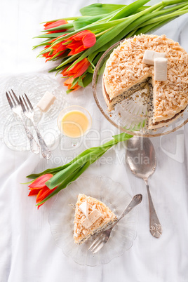 cheese almond cake