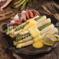 Asparagus with ham