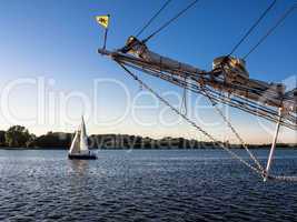 Segelschiffe im Stadthafen von Rostock