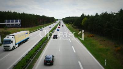 Miniatur Autobahn - Tilt shift