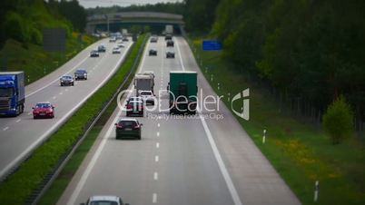 Miniatur Autobahn - Tilt shift