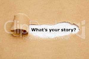 What is Your Story Torn Paper
