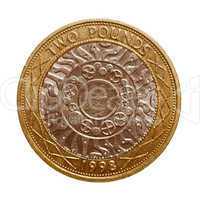 Retro look Pound coin - 2 Pounds