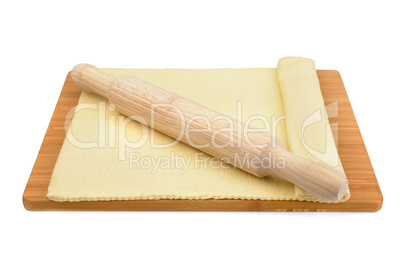 dough and rolling pin