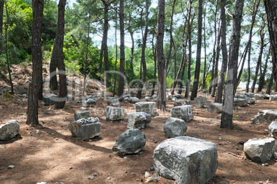 ruins of the ancient city of Phaselis