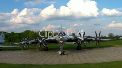 The Tupolev Tu-142 at the aviation museum in Kiev