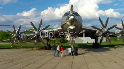 The Tupolev Tu-142 at the aviation museum in Kiev