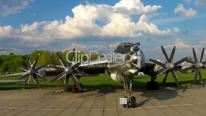 The Tupolev Tu-142 at the aviation museum in Kiev